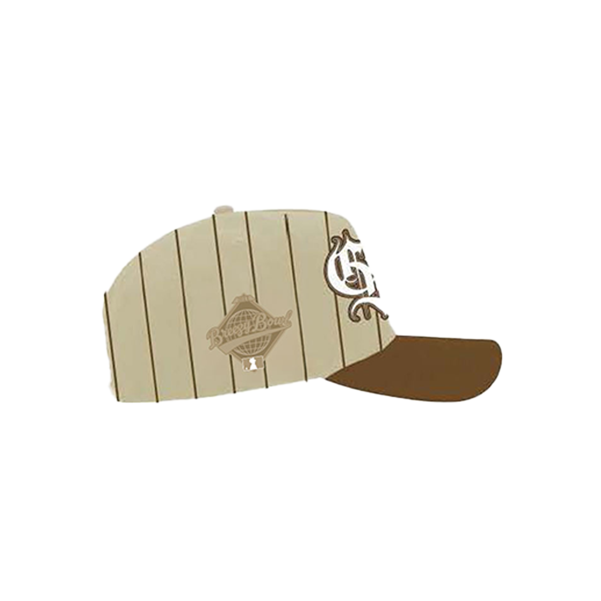 Breezy Bowl Hat - Brown Pinstripe