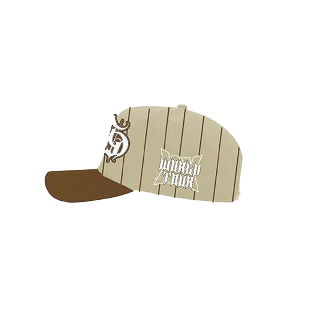 Breezy Bowl Hat - Brown Pinstripe