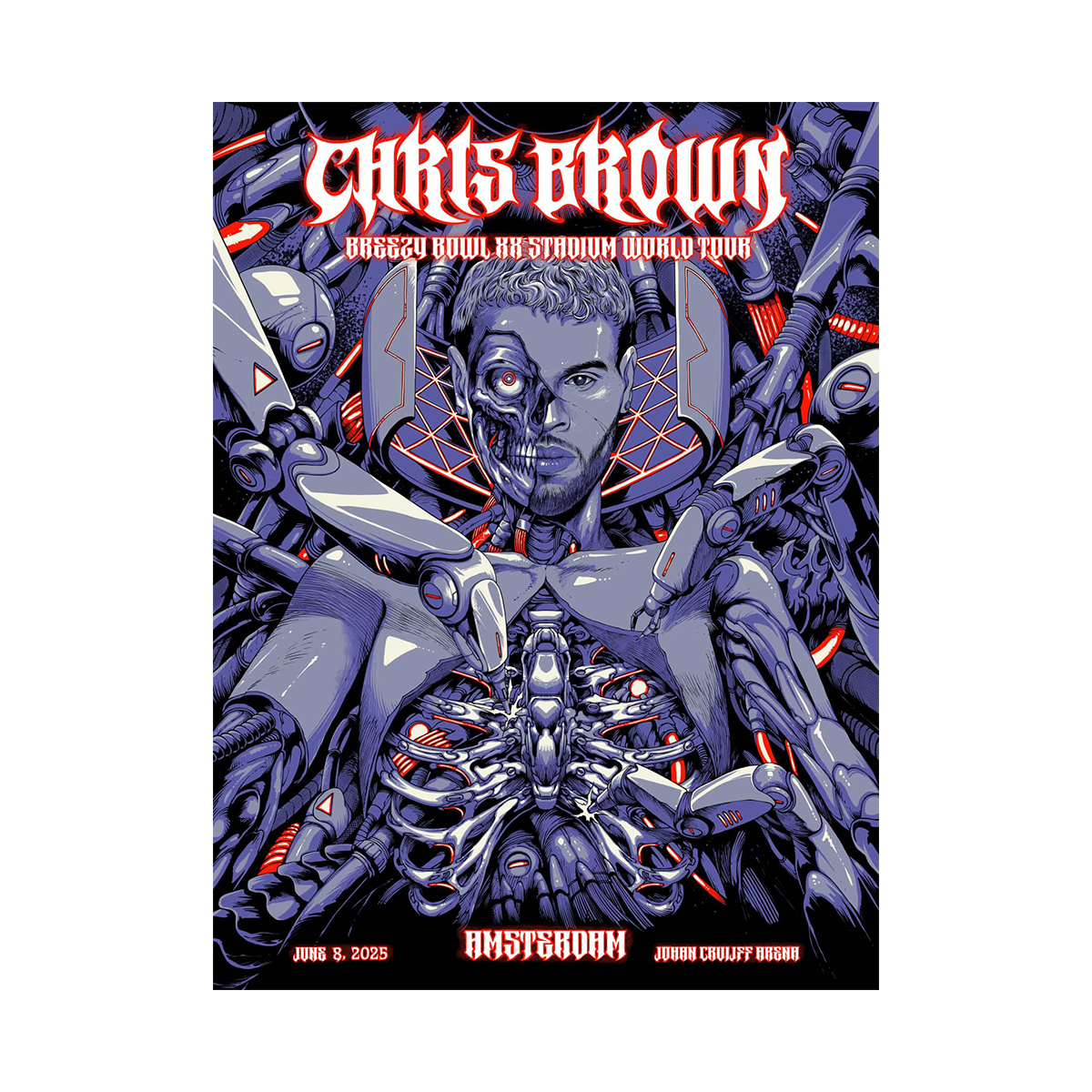 Breezy Bowl XX World Tour Poster - Amsterdam